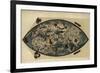 Genoese World Map, 1450-Library of Congress-Framed Photographic Print