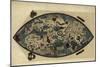 Genoese World Map, 1450-Library of Congress-Mounted Photographic Print