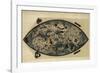 Genoese World Map, 1450-Library of Congress-Framed Photographic Print