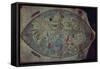 Genoese World Map, Designed by Toscanelli-Italian School-Framed Stretched Canvas