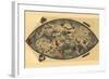 Genoese World Map-Paolo del Pozzo Toscanelli-Framed Art Print