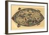 Genoese World Map-Paolo del Pozzo Toscanelli-Framed Art Print