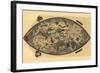 Genoese World Map-Paolo del Pozzo Toscanelli-Framed Art Print