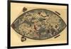 Genoese World Map-Paolo del Pozzo Toscanelli-Framed Art Print