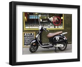 Genovese Coffee and Vespa, Melbourne, Victoria, Australia-David Wall-Framed Photographic Print