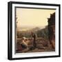 Genre Scene in Roman Countryside-Anton Sminck Pitloo-Framed Giclee Print