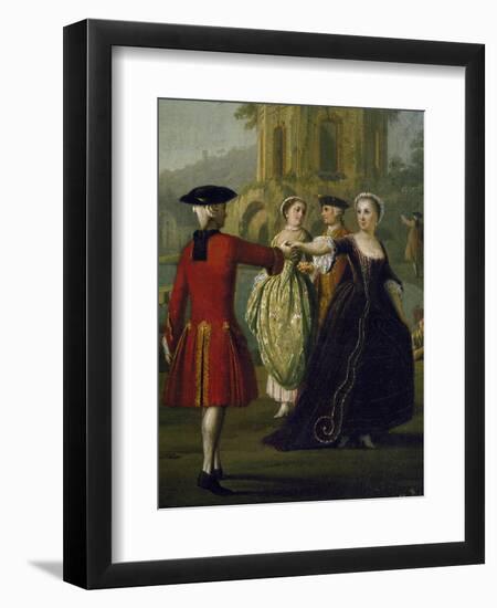 Genre Scene, Second Half of 18th Century, Detail-null-Framed Giclee Print