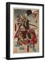 Genroku Nihonnishiki, Hayami Mitsutaka and Makino Nijifusa-Kyosai Kawanabe-Framed Giclee Print