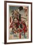 Genroku Nihonnishiki, Hayami Mitsutaka and Makino Nijifusa-Kyosai Kawanabe-Framed Giclee Print