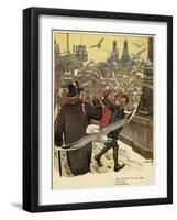 Gent's Hat Is Bombed-Rasmus Christiansen-Framed Art Print