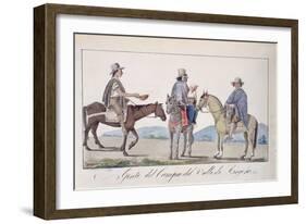 Gente, Del Campo Del Valle De Bogota, C.1840-Joseph Pio Dominguez-Framed Giclee Print