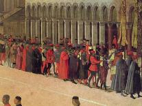 A Venetian Procession Moving from a Scuola to a Flanking Church-Gentile Bellini-Framed Giclee Print