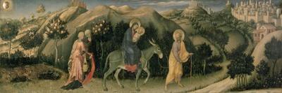 Adoration of the Magi Altarpiece, Left Hand Predella of the Nativity, 1423 (Tempera on Panel)-Gentile Da Fabriano-Stretched Canvas