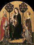 Mary Enthroned with the Child, Saints and a Donor-Gentile da Fabriano-Giclee Print