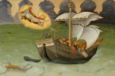 St. Nicholas Saves a Ship from Wreckage, Predella Panel from the Quaratesi Altarpiece, 1425-Gentile Da Fabriano-Laminated Giclee Print