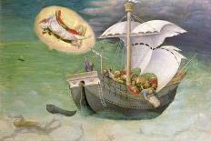 Saint Nicholas Rescues the Ship from the Tempest, 1425 (Tempera on Panel)-Gentile Da Fabriano-Giclee Print