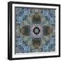 Gentle Blue Frosted Leafes in the Forest-Alaya Gadeh-Framed Photographic Print