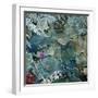 Gentle Blue Frosted Leafes in the Forest-Alaya Gadeh-Framed Photographic Print