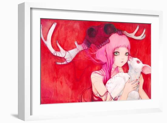 Gentle Fawns-Camilla D'Errico-Framed Art Print