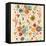 Gentle Floral Pattern in Bright Colors-smilewithjul-Framed Stretched Canvas