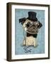 Gentle Pug-Barruf-Framed Art Print