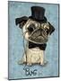 Gentle Pug-Barruf-Mounted Art Print