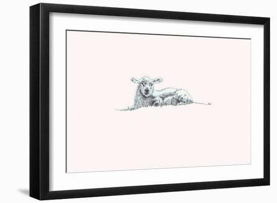 Gentle Spirit VI, 2022, (pencil & wash)-Helen White-Framed Giclee Print