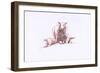 Gentle Spirits X, 2022, (pencil and ink)-Helen White-Framed Giclee Print