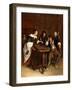 Gentlefolk Playing Backgammon in an Interior-Steen Jan-Framed Giclee Print