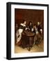 Gentlefolk Playing Backgammon in an Interior-Steen Jan-Framed Giclee Print