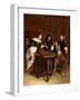 Gentlefolk Playing Backgammon in an Interior-Steen Jan-Framed Giclee Print