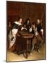 Gentlefolk Playing Backgammon in an Interior-Steen Jan-Mounted Giclee Print