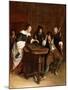 Gentlefolk Playing Backgammon in an Interior-Steen Jan-Mounted Giclee Print