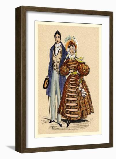 Gentleman and Lady-null-Framed Art Print
