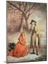 Gentleman and Woman in a Wintry Scene-George Morland-Mounted Giclee Print