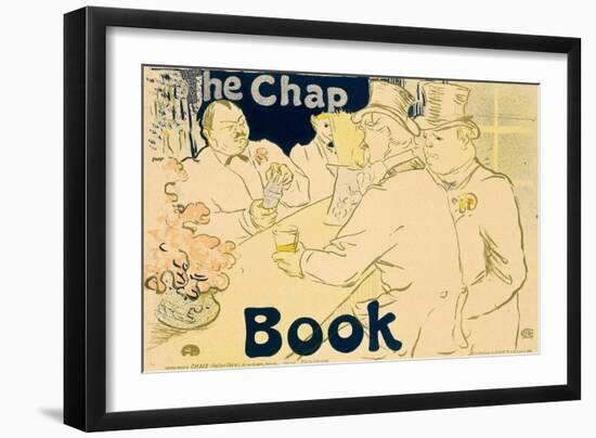 Gentleman At Table-Henri de Toulouse-Lautrec-Framed Art Print