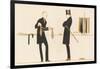 Gentleman Chooses a Tie to Purchase-Bernard Boutet De Monvel-Framed Photographic Print