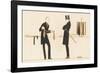 Gentleman Chooses a Tie to Purchase-Bernard Boutet De Monvel-Framed Photographic Print