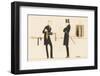 Gentleman Chooses a Tie to Purchase-Bernard Boutet De Monvel-Framed Photographic Print