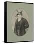 Gentleman Fox-J Hovenstine Studios-Framed Stretched Canvas