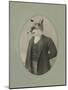 Gentleman Fox-J Hovenstine Studios-Mounted Giclee Print