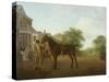 Gentleman Holding a Saddled Horse in a Street by a Canal, 18th-19th Century-Jacques-Laurent Agasse-Stretched Canvas