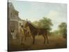 Gentleman Holding a Saddled Horse in a Street by a Canal, 18th-19th Century-Jacques-Laurent Agasse-Stretched Canvas