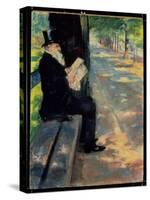 Gentleman in a Zoo, C.1900-Lesser Ury-Stretched Canvas