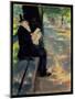 Gentleman in a Zoo, C.1900-Lesser Ury-Mounted Giclee Print