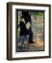 Gentleman in a Zoo, C.1900-Lesser Ury-Framed Giclee Print