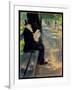 Gentleman in a Zoo, C.1900-Lesser Ury-Framed Giclee Print