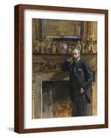 Gentleman in an Interior at 5 Fig Tree Court, 1890-Sydney Prior Hall-Framed Giclee Print