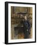 Gentleman in an Interior at 5 Fig Tree Court, 1890-Sydney Prior Hall-Framed Giclee Print