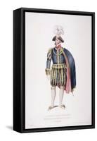 Gentleman in Ceremonial Costume, 1824-Edward Scriven-Framed Stretched Canvas